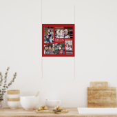 Poster 5 Photo Collage de vacances - Rouge (Cuisine)