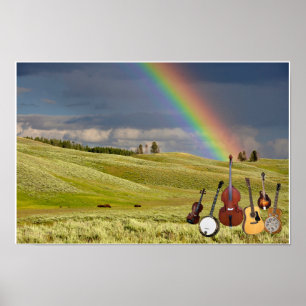 POSTER 5 PIECE BLUEGRASS BAND