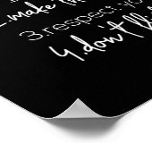 Poster 5 règles de relation (Coin)