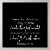 Poster 5 règles de relation (Devant)