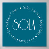 Poster 5 solas (Devant)