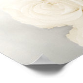Poster 5 Table Élégant Rose Blanche Plan de Table de Mari (Coin)