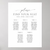 Poster 5 Tableaux Veuillez Trouver Votre Sièges Graphique (Devant)