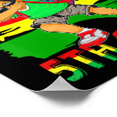 Poster 5e année Dabbing Black African Boys Retour à l'éco (Coin)