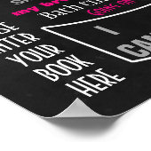 Poster 5e anniversaire de fête signe jalon (Coin)