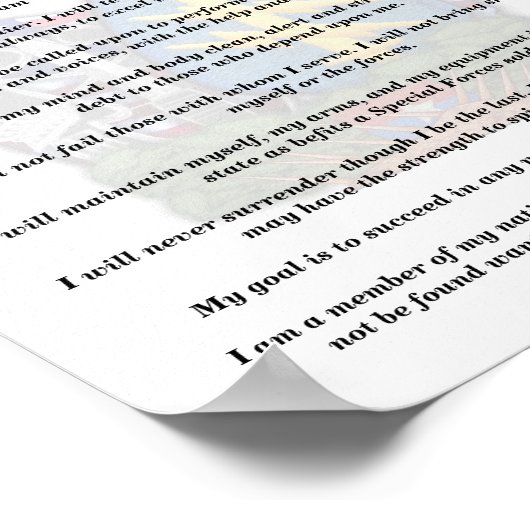 Poster 5e groupe des forces spéciales Green berets vietna (Coin)