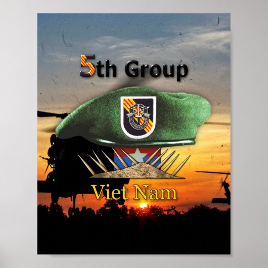 Poster 5e Groupe des forces spéciales SFG SF Anciens comb (Devant)