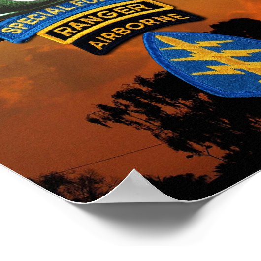 Poster 5e Groupe des forces spéciales SFG SF Anciens comb (Coin)