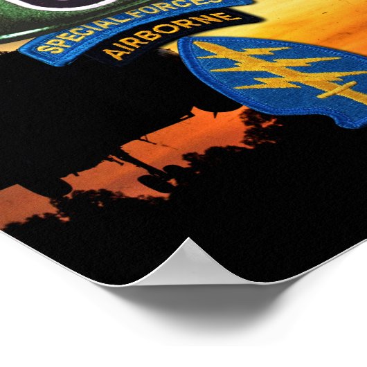 Poster 5e Groupe des forces spéciales Vis d'anciens comba (Coin)