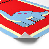 Poster 5X7 Brontosaurus Dinosaures (Coin)