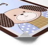Poster 5x7 "Chien" Graham Crackers Bébé Lit Mur Art (Coin)