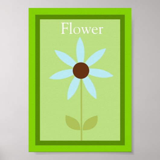 Poster 5X7 Flower Forest Friends Wall Art (Devant)