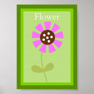 Poster 5X7 Flower Forest Friends Wall Art