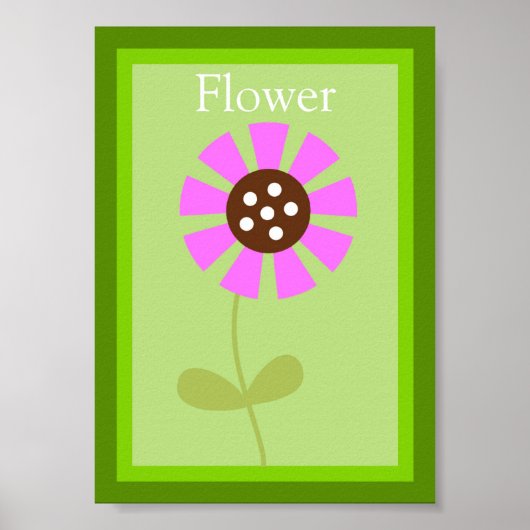 Poster 5X7 Flower Forest Friends Wall Art (Devant)