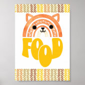 Poster 5x7 Food Station Boho Woodland Fox Anniversaire (Devant)