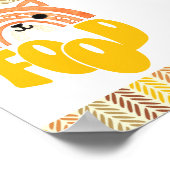 Poster 5x7 Food Station Boho Woodland Fox Anniversaire (Coin)