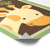Poster 5x7 "Giraffe" Jungle Safari Baby Lit Mur Art (Coin)
