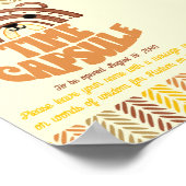 Poster 5x7 Heure Capsule Boho Woodland Bear Anniversaire (Coin)