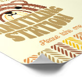 Poster 5x7 Sanitizer Station Boho Woodland Bear Anniversa (Coin)