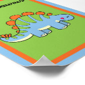 Poster 5X7 Stegosaurus Dinosaures (Coin)