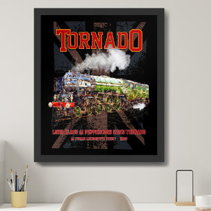 Poster 60163 Tornado Locomotive à vapeur vintage
