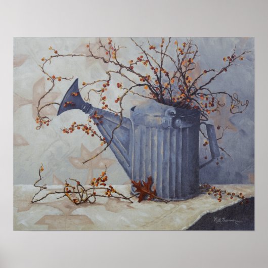 Poster 6033 Bittersweet dans Watering Can Quilt Art Impri (Devant)