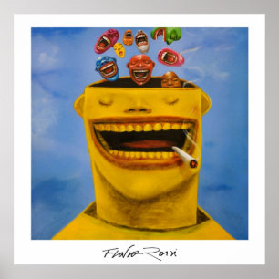 Poster 60,96x60,96cm : Felicidade par Flavio Rossi