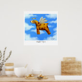 Poster 60,96x60,96cm : Para o Além par Flavio Ross (Cuisine)