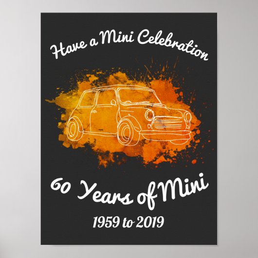 Poster 60 ans de mini 1959 à 2019 (Devant)