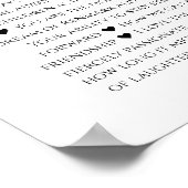 Poster 60 choses que nous aimons à votre sujet, 70e 80e a (Coin)