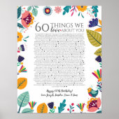 Poster 60 choses que nous aimons chez vous scandi folk mo (Devant)