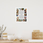 Poster 60 choses que nous aimons de vous cadeau photo d'a (Cuisine)