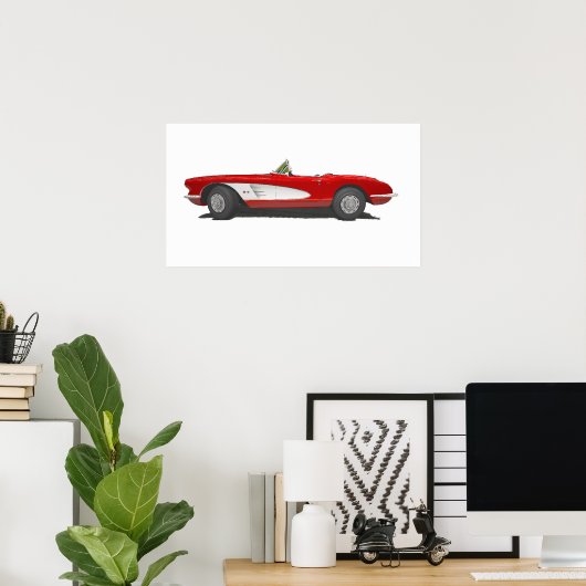Poster 60 Corvette (Bureau à domicile)