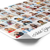 Poster 60 Photo Collage Ajouter Votre Propre Voeux (Coin)