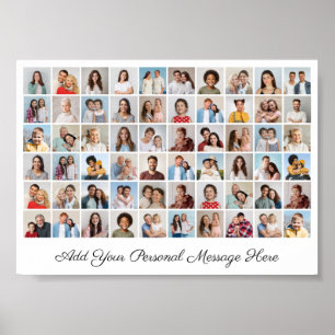 Poster 60 Photo Collage Ajouter Votre Propre Voeux