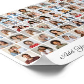 Poster 60 Photo Collage Ajouter Votre Propre Voeux (Coin)