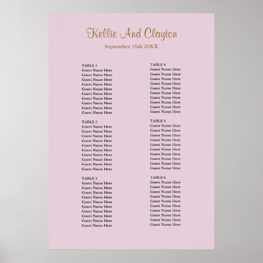Poster 60 Plat de Mariage simple violet (Devant)