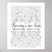 Poster 60 Raisons pour lesquelles nous aimons travailler (Devant)