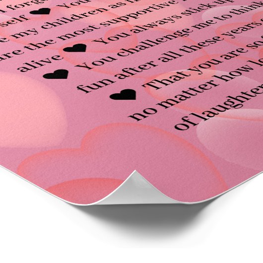 Poster 60 Raisons pour lesquelles nous vous aimons (Coin)