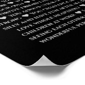 Poster 60 raisons pour lesquelles nous vous aimons 80e 60 (Coin)