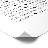 Poster 60 raisons pour lesquelles nous vous aimons 80e 60 (Coin)