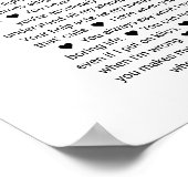 Poster 60 raisons pour lesquelles nous vous aimons sermen (Coin)