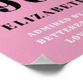 Poster 60e anniversaire 1961 Personnalisée de la dame noi (Coin)