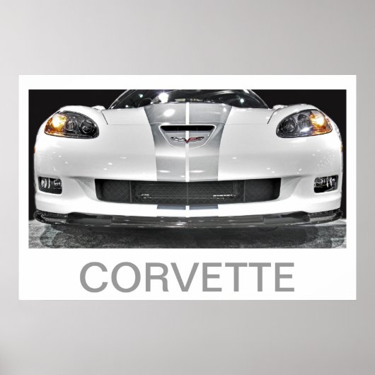 POSTER 60E ANNIVERSAIRE CORVETTE (Devant)
