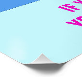 Poster 60e anniversaire drôle de citation personnalisée (Coin)