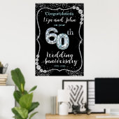 Poster 60e anniversaire du diamant (Bureau à domicile)