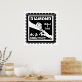 Poster 60e anniversaire du mariage diamant traditionnel (Cuisine)