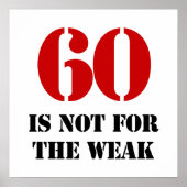 Poster 60e anniversaire Gag cadeau (Devant)