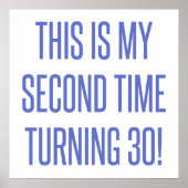 Poster 60e anniversaire Gag cadeau (Devant)