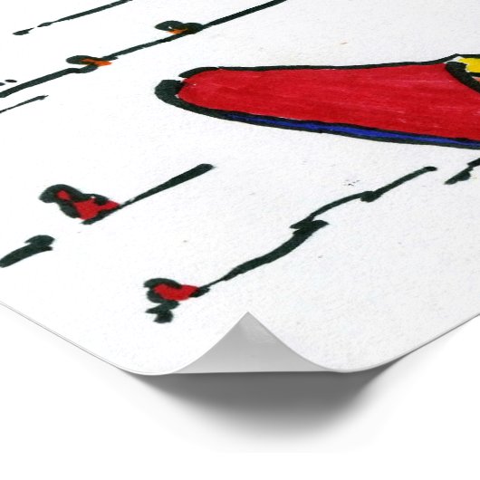 Poster 60s Peter Max style chaussures fenêtre affichage a (Coin)